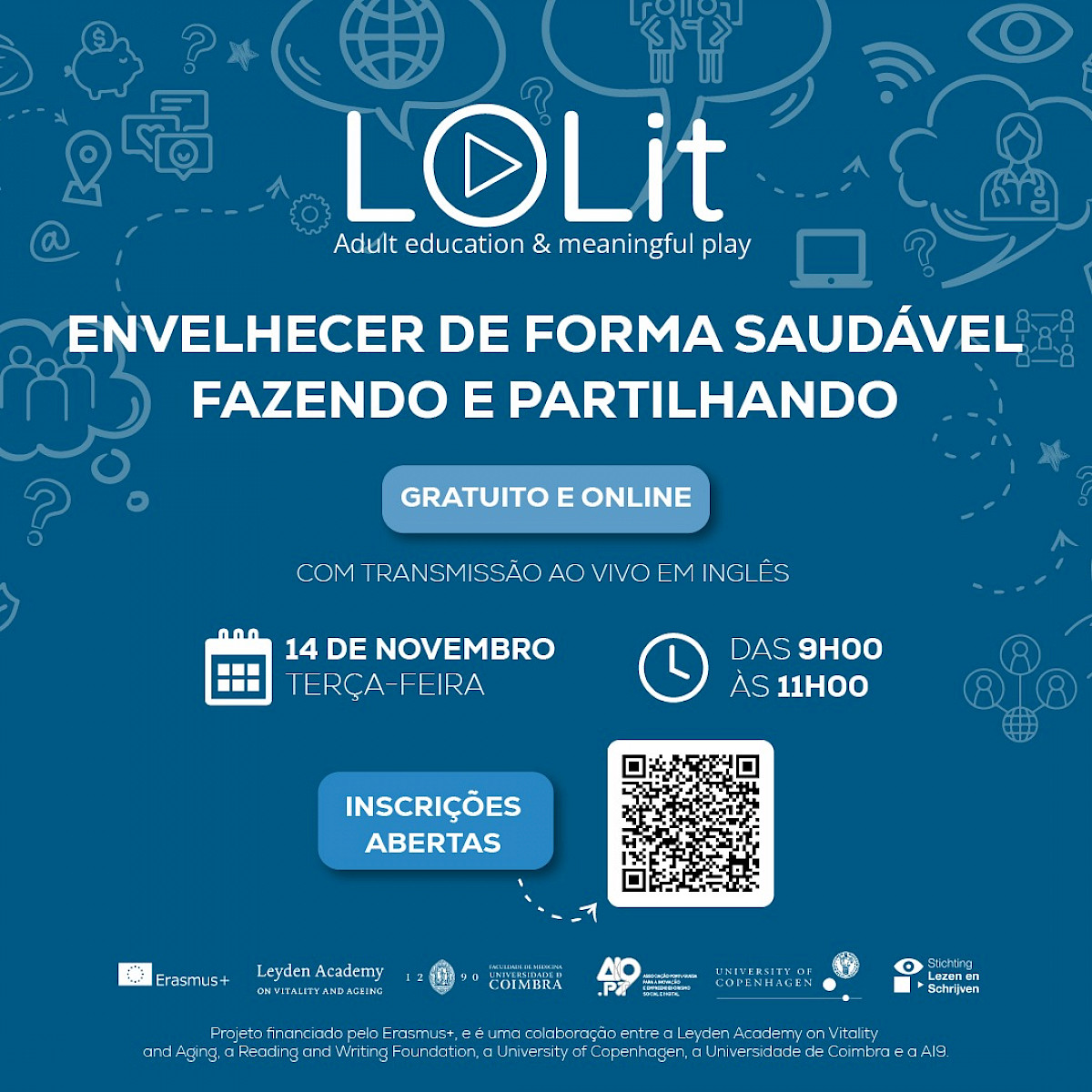 Projeto LOLit – Low Literacy at Play apresenta o jogo “Envelhecer de Forma  Saudável Fazendo e Partilhando”