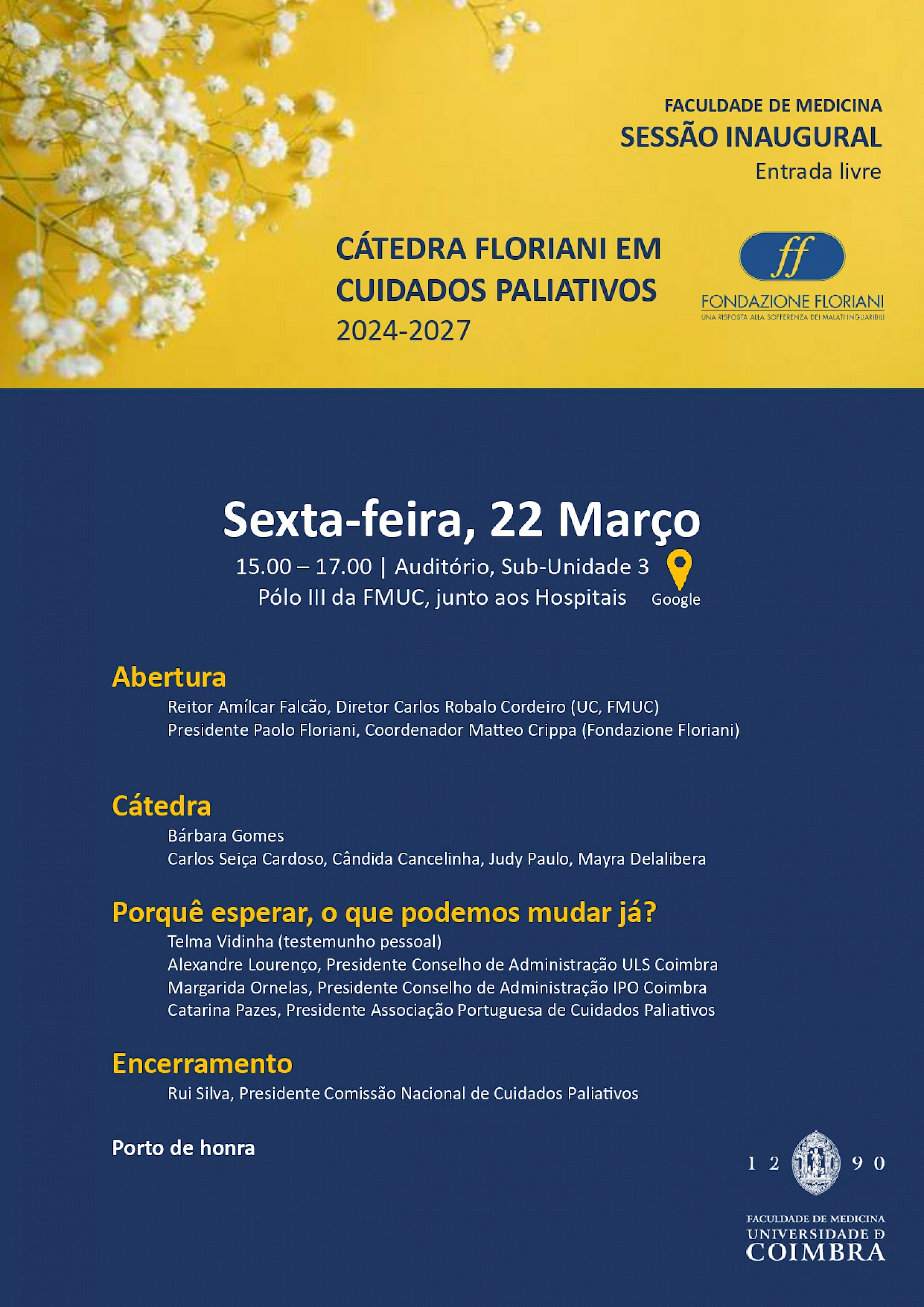 Official Launch programme (to be held in Portuguese)