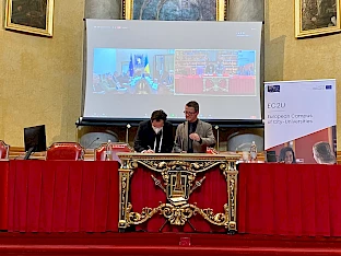 Vice-Reitor da UC, João Calvão da Silva, e Reitor da Universidade de Pavia, Francesco Svelto